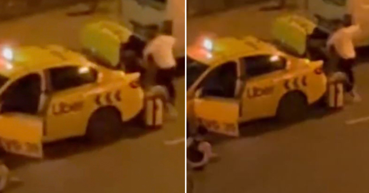 Taksi şoförü ile yolcu arasında yumruklu kavga