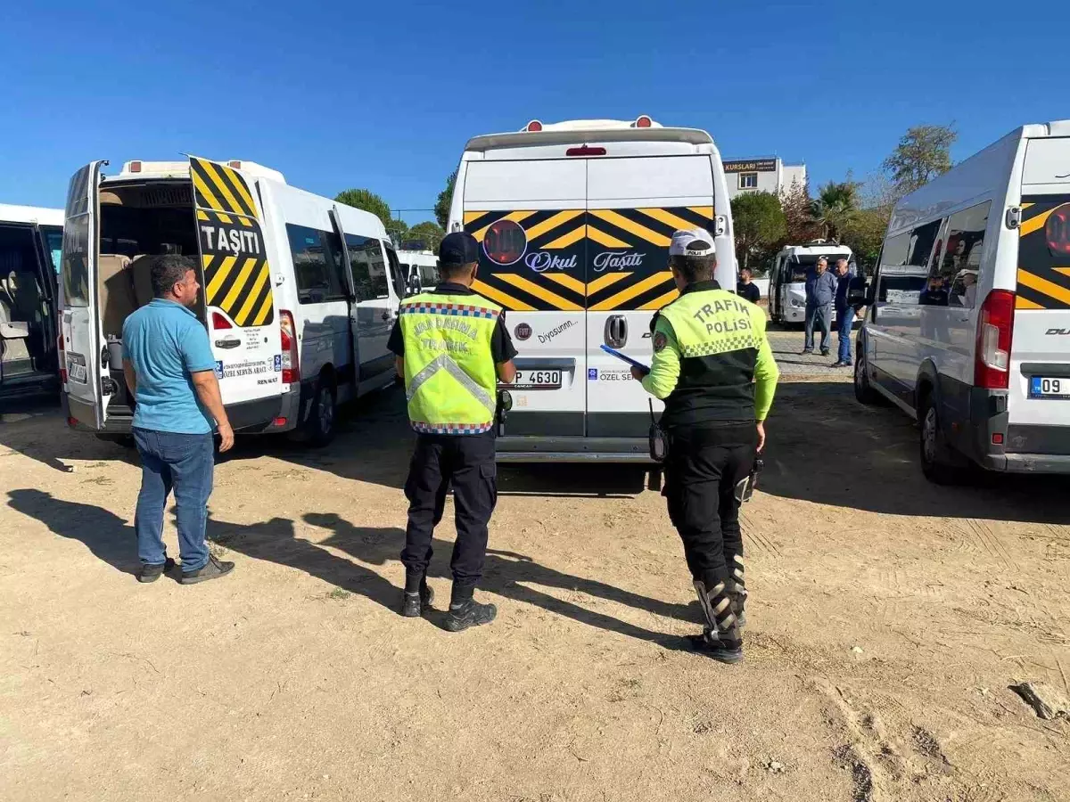 Aydın Çine’de Okul Servis Araçları Denetlendi