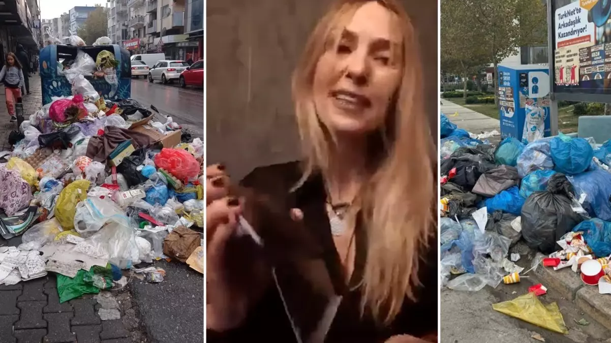 Buca Belediyesi’ndeki grev ilçeyi çöple kaplarken başkan yardımcısı canlı yayında fal baktı
